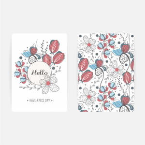 بطاقة Hello (أزهار)