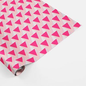 Wrapping paper (geometric/pink)