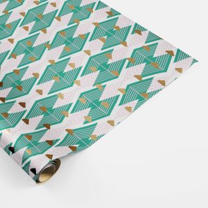Wrapping paper (pattern/aqua)
